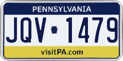 PA license plate JQV1479