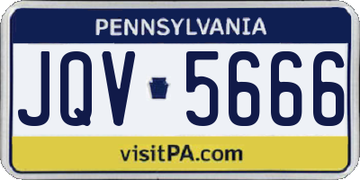 PA license plate JQV5666