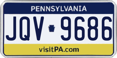PA license plate JQV9686