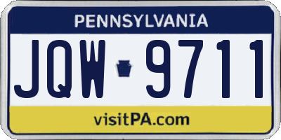 PA license plate JQW9711