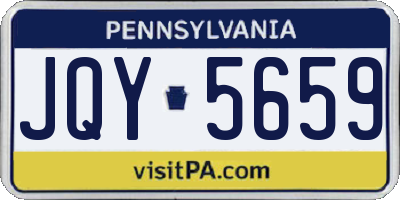 PA license plate JQY5659