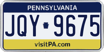 PA license plate JQY9675