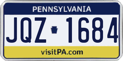 PA license plate JQZ1684
