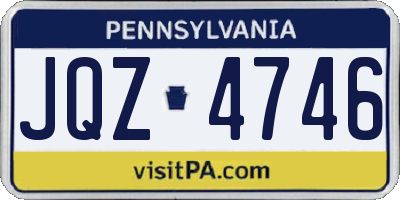 PA license plate JQZ4746