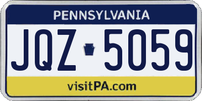 PA license plate JQZ5059