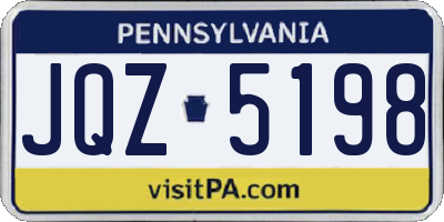 PA license plate JQZ5198