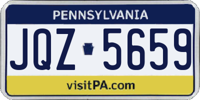 PA license plate JQZ5659