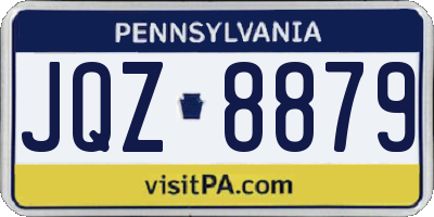 PA license plate JQZ8879