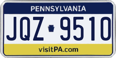 PA license plate JQZ9510