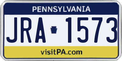 PA license plate JRA1573