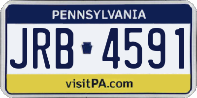 PA license plate JRB4591