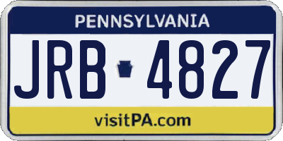 PA license plate JRB4827