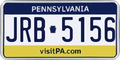 PA license plate JRB5156