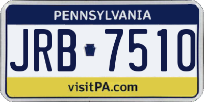 PA license plate JRB7510