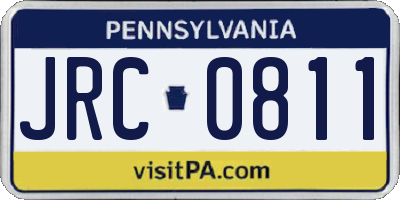 PA license plate JRC0811