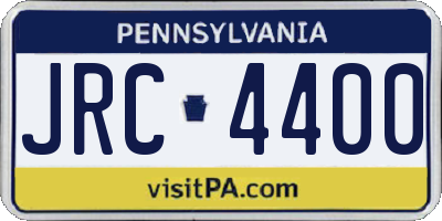 PA license plate JRC4400