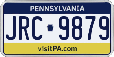PA license plate JRC9879