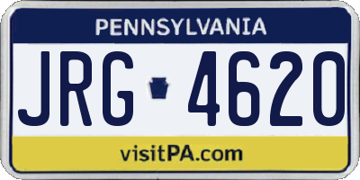 PA license plate JRG4620