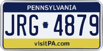 PA license plate JRG4879