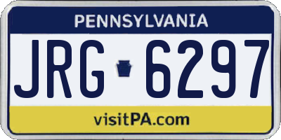 PA license plate JRG6297