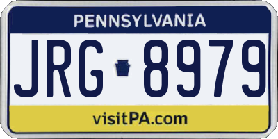 PA license plate JRG8979