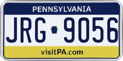 PA license plate JRG9056