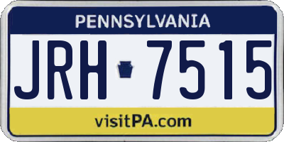 PA license plate JRH7515
