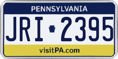 PA license plate JRI2395