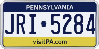 PA license plate JRI5284
