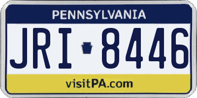 PA license plate JRI8446