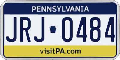 PA license plate JRJ0484