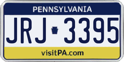 PA license plate JRJ3395