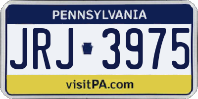 PA license plate JRJ3975