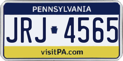 PA license plate JRJ4565