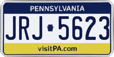 PA license plate JRJ5623