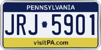 PA license plate JRJ5901