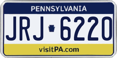 PA license plate JRJ6220