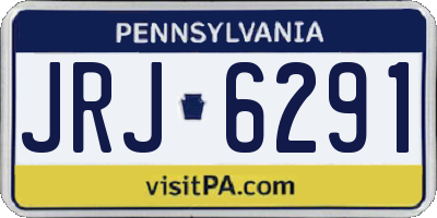 PA license plate JRJ6291