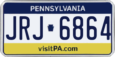PA license plate JRJ6864