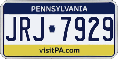 PA license plate JRJ7929