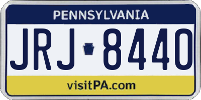 PA license plate JRJ8440