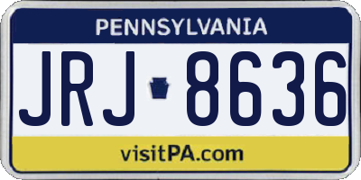 PA license plate JRJ8636