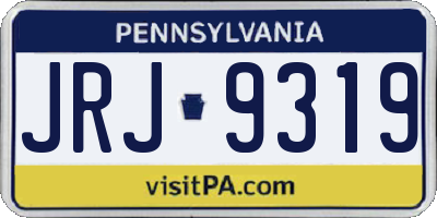 PA license plate JRJ9319