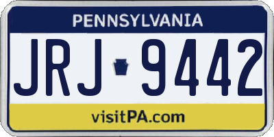 PA license plate JRJ9442