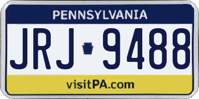 PA license plate JRJ9488