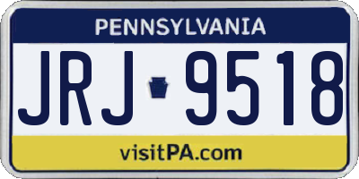 PA license plate JRJ9518
