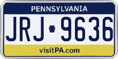 PA license plate JRJ9636
