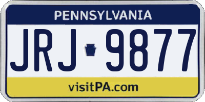 PA license plate JRJ9877