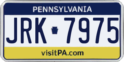 PA license plate JRK7975
