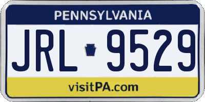 PA license plate JRL9529